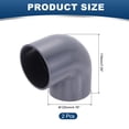 thumbnail image 2 of Uxcell Duct Connector, Plastic Dryer Hose Connector Pipe Fitting Adapter Coupling for Vent Hose 5" Gray, 2 of 6