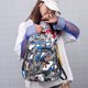 thumbnail image 5 of Fiudx Mochila Pequeña, Diseño Impermeable de Camuflaje, Correas de Hombro Ligeras y Transpirables, Múltiples Compartimentos, Ideal para Viajes Escolares, para Niños y Adolescentes, Tamaño 35 X 27 X 1, 5 of 6