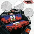 thumbnail image 6 of Uorisanigo UTV Front Bench Seat Cover Dustproof Polyester Fabric, Haitian Flag Print Mule Seat Cover for Kawasaki Mule 4010 4x4 SE 2016-2018 UTV Pioneer Seats Accessories, 6 of 7