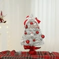 thumbnail image 1 of Fiudx Mini Árbol de Navidad Artificial Blanco con Luces Led, Decoración de Mesa para El Hogar o La Oficina, Decoración Navideña, Accesorios de Bricolaje, Tamaño 45 X 25 X 25 Cm., 1 of 6
