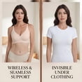 thumbnail image 6 of Women's Jelly Push Up Bra, Seamless Wireless Bra, Comfortable Full Coverage Wirefree T-Shirt Bra Qeldulk, 6 of 10