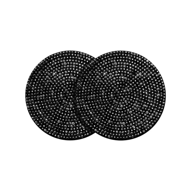 Accesorios para Coches Interior 2Pcs Copa de Coche Antideslizante Accesorios para Interiores de General Motors Copa Flash de Cristal Almohadilla Inferior Accesorios para Coches Glitter