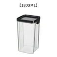 thumbnail image 2 of Wovilon Miscellaneous Grains Barley Noodle Storage Jar Nut Candy Dry Storage Jar Square Transparent Buckle Dry Storage Jar, 2 of 5