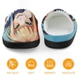 thumbnail image 5 of My Hero Academia Girl Himiko Toga Kid's Cotton Slippers Winter Warm Soft Plush Slippers with Rubber Sole Non-Slip Indoor Outdoor Slip on Shoes Fluffy House Slippers For Boys Girls Teen, 5 of 8