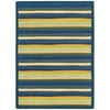 Joy Carpets Yipes Stripes Bold 7 ft.8 in. x 10 ft.9 in. WearOn Nylon Machine Tufted- Cut Pile Just for Kids Rug