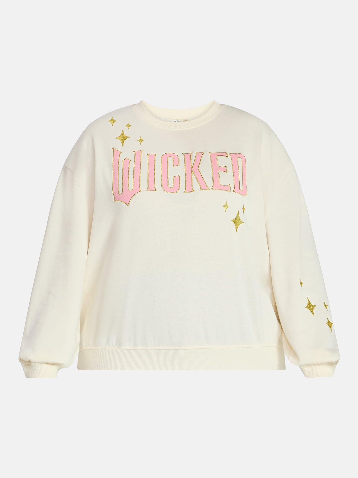 Wicked Women’s and Women’s Plus Embroidered Graphic Sweatshirt, Sizes XXS-4X