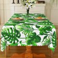 thumbnail image 3 of MIZHONA Rustic Crushed Flower Tablecloth Rectangle,Red and Green Table Cloth for Kitchen Dinner Decor,54"x72", 3 of 5