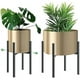 thumbnail image 1 of Soporte ajustable para plantas, soporte de metal para macetas de 20 a 30 cm, soporte de hierro resistente y moderno con capa de pintura protectora, diseño moderno de mediados de siglo, 1 of 5