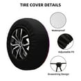 thumbnail image 3 of Kdxio Spare Tire Cover for RV Trailer, Waterproof Wheel Cover,Camper Spare Tire Cover Fit for Rv SUV Truck Travel Trailer 16 inch-Colorful Glitter, 3 of 8
