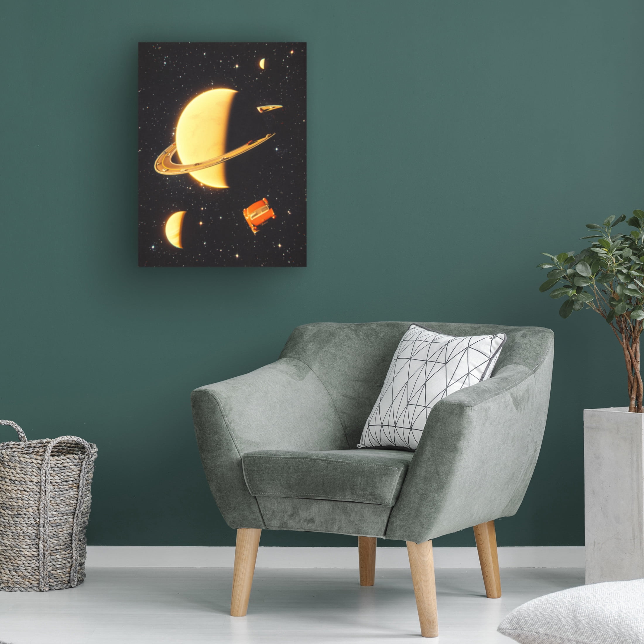 Trademark Fine Art Taudalpoi Rings of Saturn Canvas Wall Art