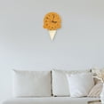 thumbnail image 3 of Reloj de pared Reloj decorativo de pared Reloj colgante de estilo nórdico Reloj de dormitorio para niños Decoración de sala de estar Habitaciones infa Amarillo oscuro Macarena Reloj colgante, 3 of 6