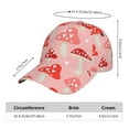 thumbnail image 3 of Yiaed Cute Mushroom1 Print Cap Adjustable Size for Running Workouts and Outdoor Activities All Seasons, 3 of 5