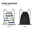 thumbnail image 5 of Bingfone Daisy Striped Nautical Drawstrings Backpacks Bags For Men Women Gym Drawstrings Bag, 5 of 9
