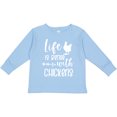 thumbnail image 3 of Inktastic Life is Better with Chickens Boys or Girls Long Sleeve Toddler T-Shirt, 3 of 5