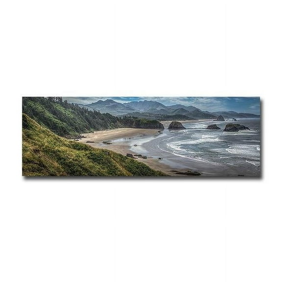 Artistic Home Gallery 1236W512IG Coastal Serenity by Larry J Taite Premium Gallery-Wrapped Canvas Giclee Art - Ready-to-Hang, 12 x 36 x 1.5 in.