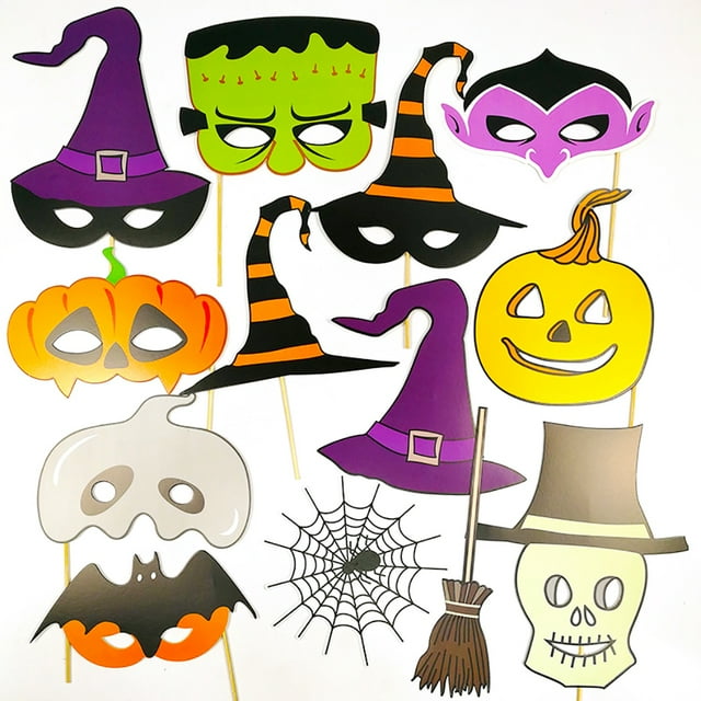 Halloween Photo Props Decorative Fancy Funny Photo Booth Props Holiday Props