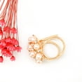 thumbnail image 3 of Bufanda Anillo Perla Qarigey Diseño simple Todo-fósforo Flor Vintage Moda Joyería decorativa Multiusos Chal Pin Regalo del día de San Valentín Oro AP004607-01, 3 of 6