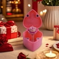 thumbnail image 3 of Valentine's Gift Box With Popping Rose Mechanism For Jewelry Chocolates And Small Presents 6.6 In X 6.2 In X 5 In Cavity Size, 3 of 6