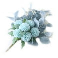 thumbnail image 2 of Visland Artificial Flowers Set, Fake Silk Hydrangea Bouquet Chrysanthemum DecorPlastic Flower Arrangements Bouquet Decorations for Weddings Home, 2 of 7