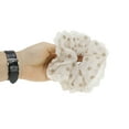 thumbnail image 2 of Unique Bargains 1 Pc Scrunchie Fashion Polka Dot Lace Hair Elastics Brown, 2 of 5