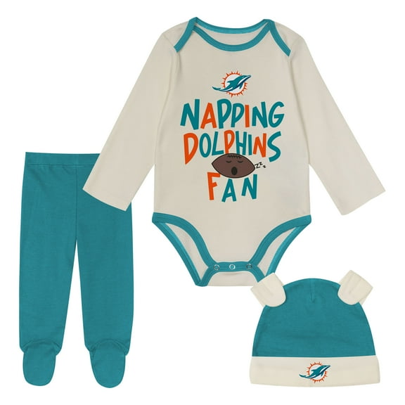Infant Outerstuff Miami Dolphins Little Champ Three-Piece Set
