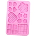 thumbnail image 6 of 2 PCS Valentine's Day Silicone Mold Heart Mold Chocolate Mold,Heart Flower Shape Candy Molds Biscuits Mold Silicone Fondant Baking Mold Jelly Soap Pudding Dessert Molds for Party Cake Decoration, 6 of 7