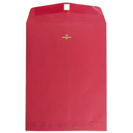 UPC: 0799418493640 | JAM 9 x 12 Clasp Envelopes Red 10/Pack