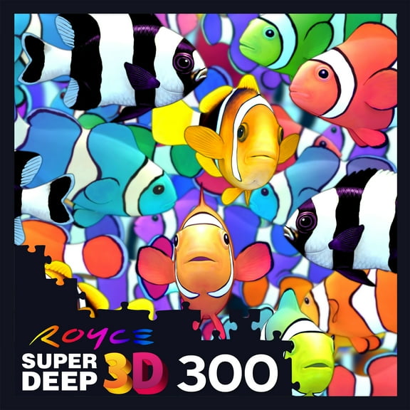 Cra-Z-Art Royce Super Deep 3D 300-Piece Clownfish Magic II Adult Jigsaw Puzzle
