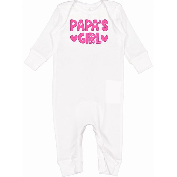Inktastic Papa's Girl Baby Romper Coveralls