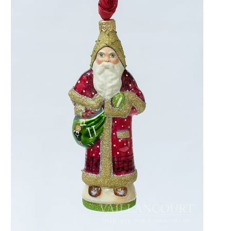 Ornament Mexican Folk Art - Vaillancourt Folk Art 11th Day of Christmas Eleven Pipers Piping Polish Ornament