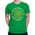 thumbnail image 2 of St. Patricks University Vintage Irish Shamrock Design Men's T-shirt, 2 of 3