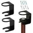 thumbnail image 1 of Wall Mount Bat Rack | 2 Pcs Acrylic Baseball Bat Wall Mount | Softball Wall Stand Holder Rack for Bat  Ball Vertical Display for Home and Office, 1 of 6