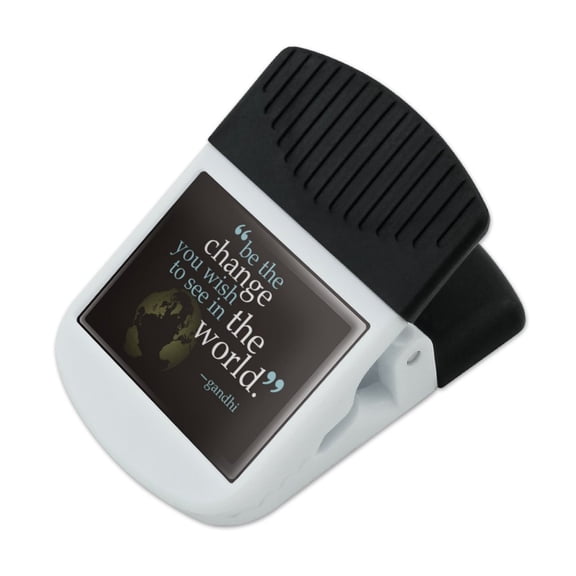 Be Change You Wish To See Quote Gandhi Refrigerator Fridge Magnet Magnetic Hanging Hook Note Snack Clip