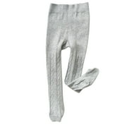 ALCEPOPK Spring And Autumn New Children's Pantyhose Girls Leggings Leggings Pantyhose Solid Color Cotton Soft fashion(Black,7-8 Y)