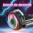 thumbnail image 2 of Hoverboard con Bluetooth más nuevo, LBW21 patinete flotante de Color cromado con ruedas Led, patinete autoequilibrante con altavoz incorporado para niños, adolescentes Hoverstar LBW21, 2 of 7