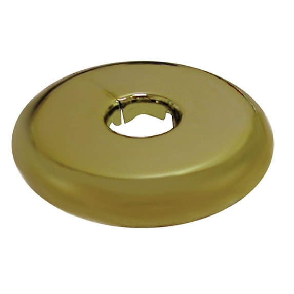 Polished Brass Flexible Floor And Ceiling Plate 1-1/4" CTS,PartNo F08124 JonesSt
