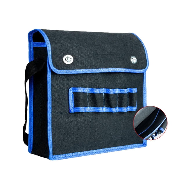 Bolsa de herramientas de lona, organizador de herramientas, bolsa de herramientas de electricista para construcción de jardineros pequeño