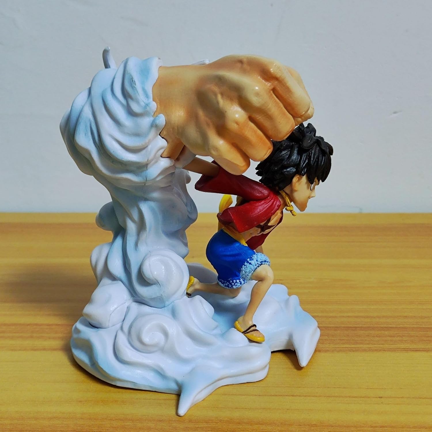 Newly Luffy Figure Portgas Figure Sabo Figure Q Version Action Figures 10cm/3.9inch Handmade PVC Anime Character Model Statue Collectible Craft Gift (Luffy-a)
