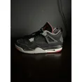 thumbnail image 3 of N I-K-E A i r-Jor-dan 4 Retro Black Cement Bred 2012 Size 9.5, 3 of 6