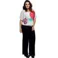 thumbnail image 3 of Stylzoo Women's Plus Size Premium Modal Softest Ever Stretchy Pants Palazzo Pants Yoga Pants Made in USA with Imported Fabric, 3 of 6