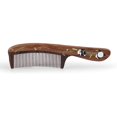 thumbnail image 1 of wonim44 TAN MUJIANG Wood Hair Comb Natural Wood Panda Eats Bamboo 1pc, 1 of 1