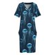 thumbnail image 3 of Vestido de Medusa brillante para mujer vestido suelto con bolsillo vestidos de baile vestidos de fiesta, 3 of 6
