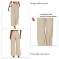 thumbnail image 3 of Pantalones casuales de negocios para mujer, pantalones de corte regular para mujer, pantalones de mujer, pantalones de corte regular para mujer, grado profesional, 3 of 4