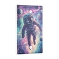 thumbnail image 2 of Yayeee Blank Wall Plate Cover 1-Gang 4.5"x2.7" Home Unused Decorative Outlet, Astronaut Pattern, 2 of 7