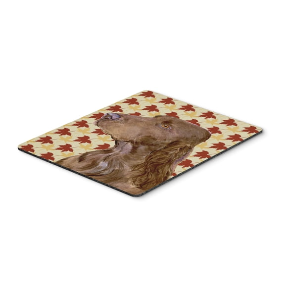 "Field Spaniel Fall Leaves Portrait Mouse Pad Hot Pad or Trivet"