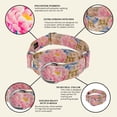 thumbnail image 6 of Country Brook Petz® 1 1/2 inch Watercolor Peonies Martingale Dog Collar, Medium, 6 of 7