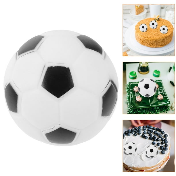 WASHWEPE 6Ud Adornos De Fútbol Para Pastel Creativa Para Cumpleaños Y Eventos