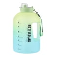 thumbnail image 1 of Gradient Water Bottle Plastic Portable Large Capacity Drinking Bottle for Outdoor Sports Gradient Green 2.2L, 1 of 9