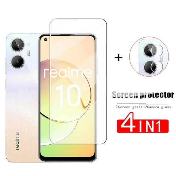 Pegamento completo de vidrio para Realme 10 Pro, vidrio templado Realme10 8i 9i 8 9 Pro Plus C30, Protector de pantalla, lente protectora, película Realme 10 Tan Jianjun unisex