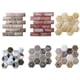 thumbnail image 2 of Calcomanía Pared 3D anticolisión pegatina Pared extraíble PVC Irregular ladrillo panel Pared decoraciones artísticas 10 Piezas Scienceny JJ24094-01, 2 of 6